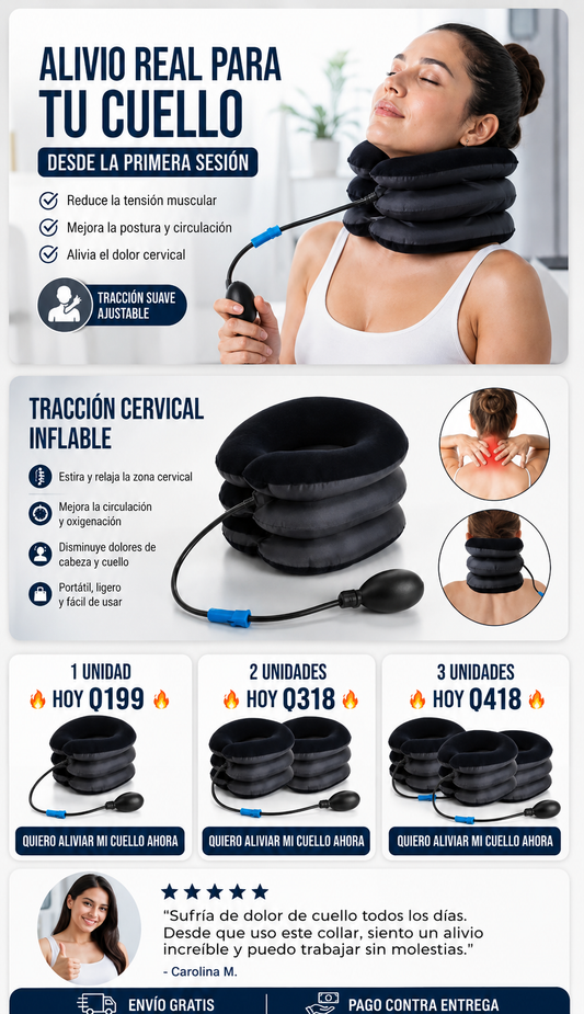 SOPORTE INFLABLE PARA CUELLO ALMOHADA
